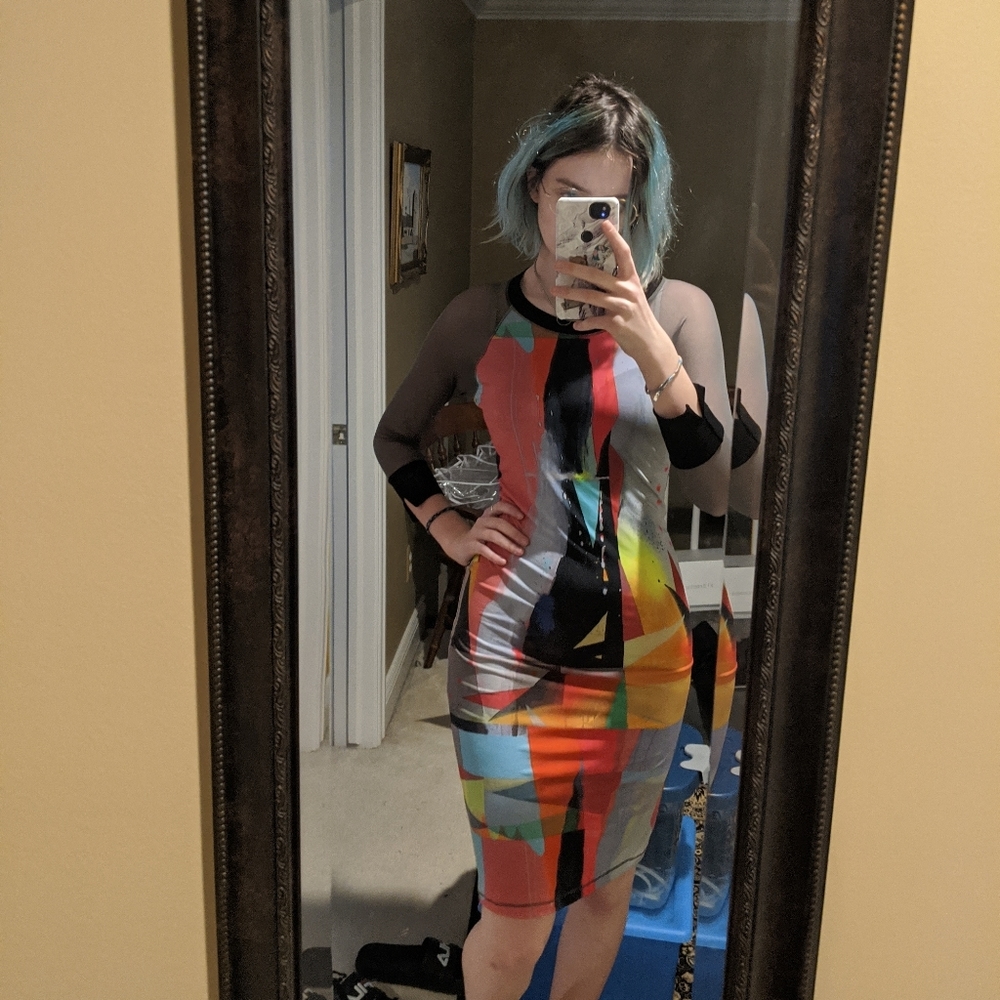 Petit pois colorful dress